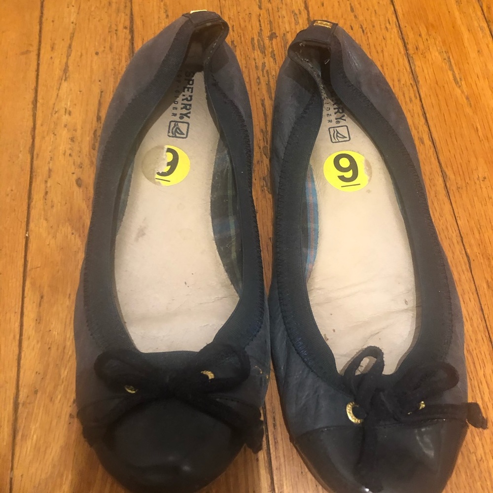 Navy Blue Sperry Flats